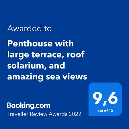 Penthouse With Large Terrace And Roof Solarium, With Amazing Sea Views Apartment *